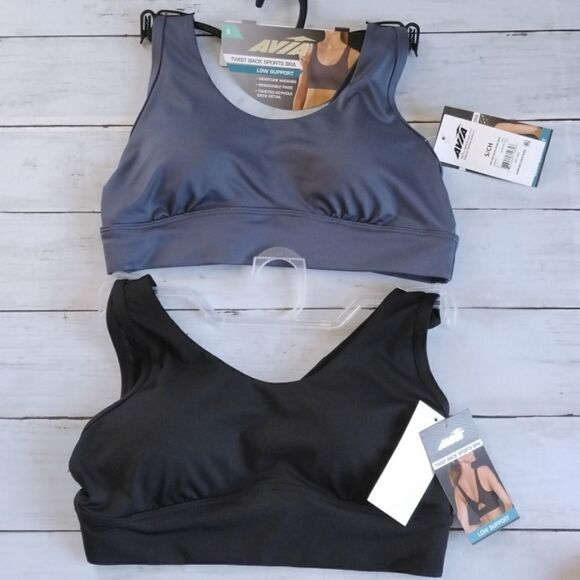 WOMENS TWIST BACK Sports Bra 2 Count - Picture 1 of 5